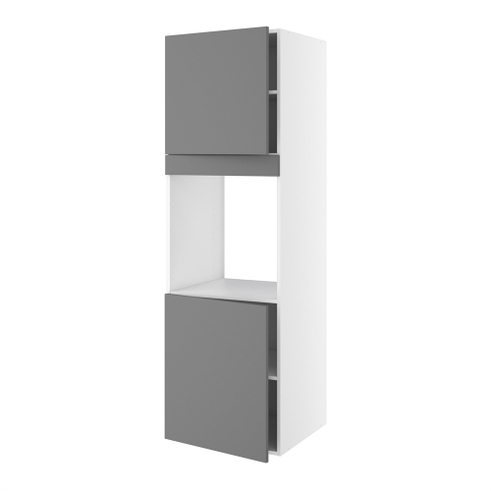 Kitchn Højskab til ovn og mikroovn med 2 låger