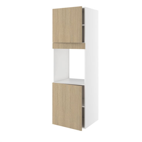 Kitchn Højskab til ovn og mikroovn med 2 låger