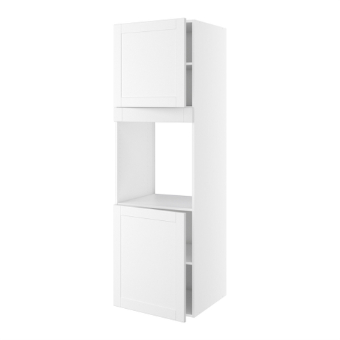Kitchn Højskab, t/ovn og micro, 700mm låge, 572mm låge øverst, blændstykke 64mm, hul: 656mm. H:1952 B:600 D:580