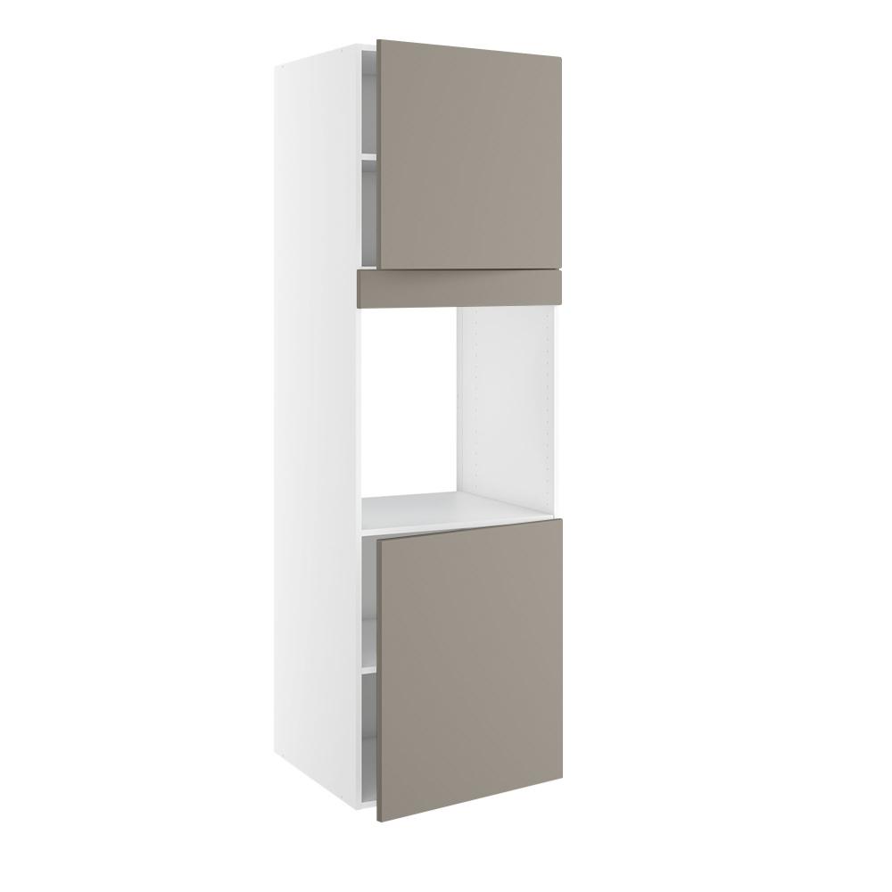 Højskab, t/ovn, 700mm låge, 572mm låge øverst, blændstykke 64mm, hul: 656mm. H:1952 B:600 D:580