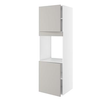 Højskab, t/ovn, 700mm låge, 572mm låge øverst, blændstykke 64mm, hul: 656mm. H:1952 B:600 D:580