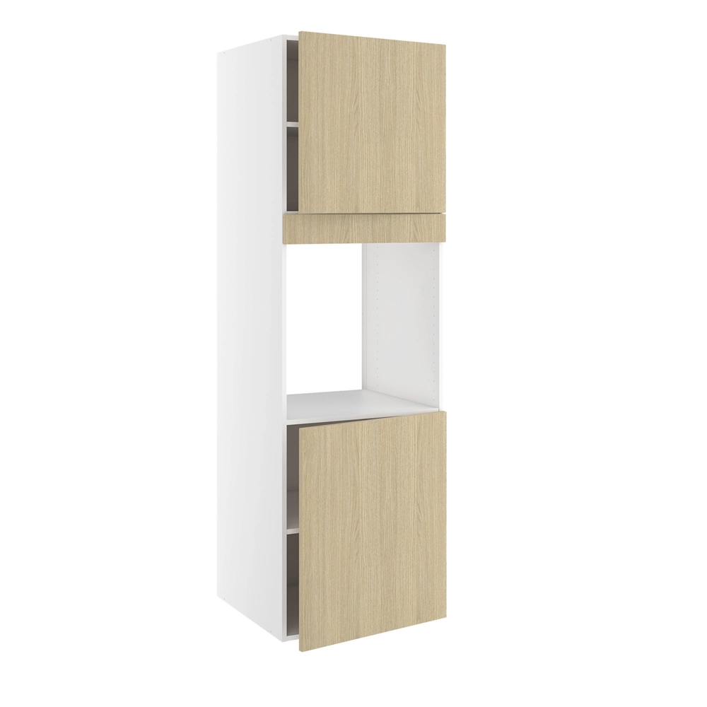 Højskab, t/ovn, 700mm låge, 572mm låge øverst, blændstykke 64mm, hul: 656mm. H:1952 B:600 D:580