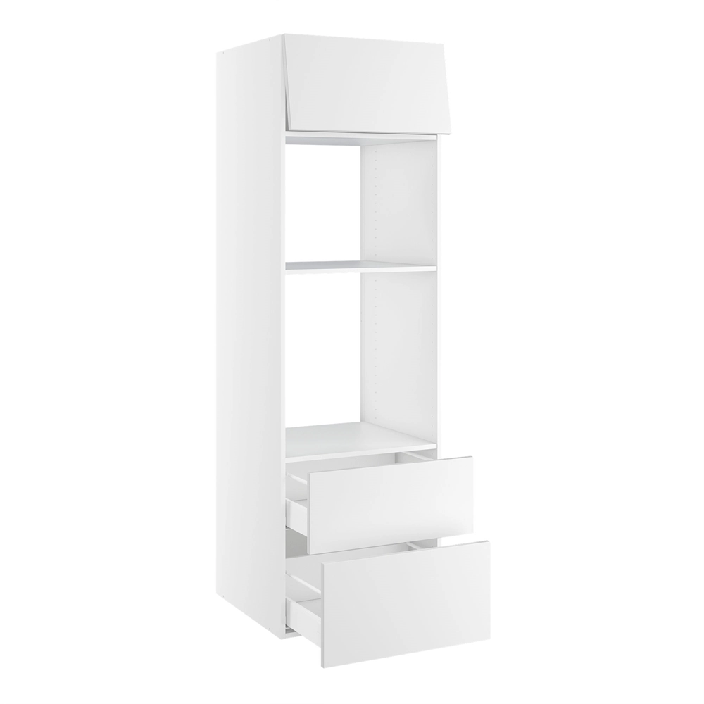 korpus for ovn/mikro nisje mål 1039x567 mm. Skuffer H:316 og 252 Toppdør H:316 H:1952 D:580 B:600