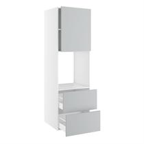 Kitchn Højskab til ovn/micro nichemål 592x567 mm. m/skuffer H:316 og låge H:700 H:1952 D:580 B:600