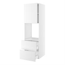 Højskab til ovn/micro nichemål 592x567 mm. m/skuffer H:316 og låge H:700 H:1952 D:580 B:600