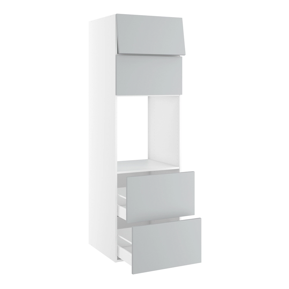 korpus for ovnsnisjemål 592x567 mm. m/2 skuffer H:348, 2 toppdører H:316. H:1952 D:580 B:600