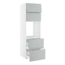 Kitchn Højskab til ovn nichemål 592x567 mm. m/2 skuffer H:348, 2 toplåger H:316. H:1952 D:580 B:600