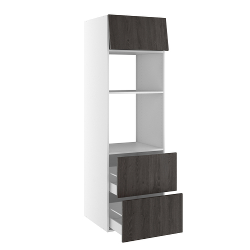 Kitchn Højskab til 2 combiovne med 2 skuffer og toplåge