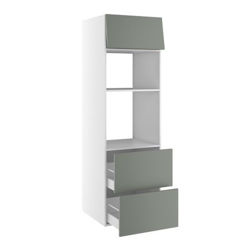 Kitchn Højskab til 2 combiovne med 2 skuffer og toplåge