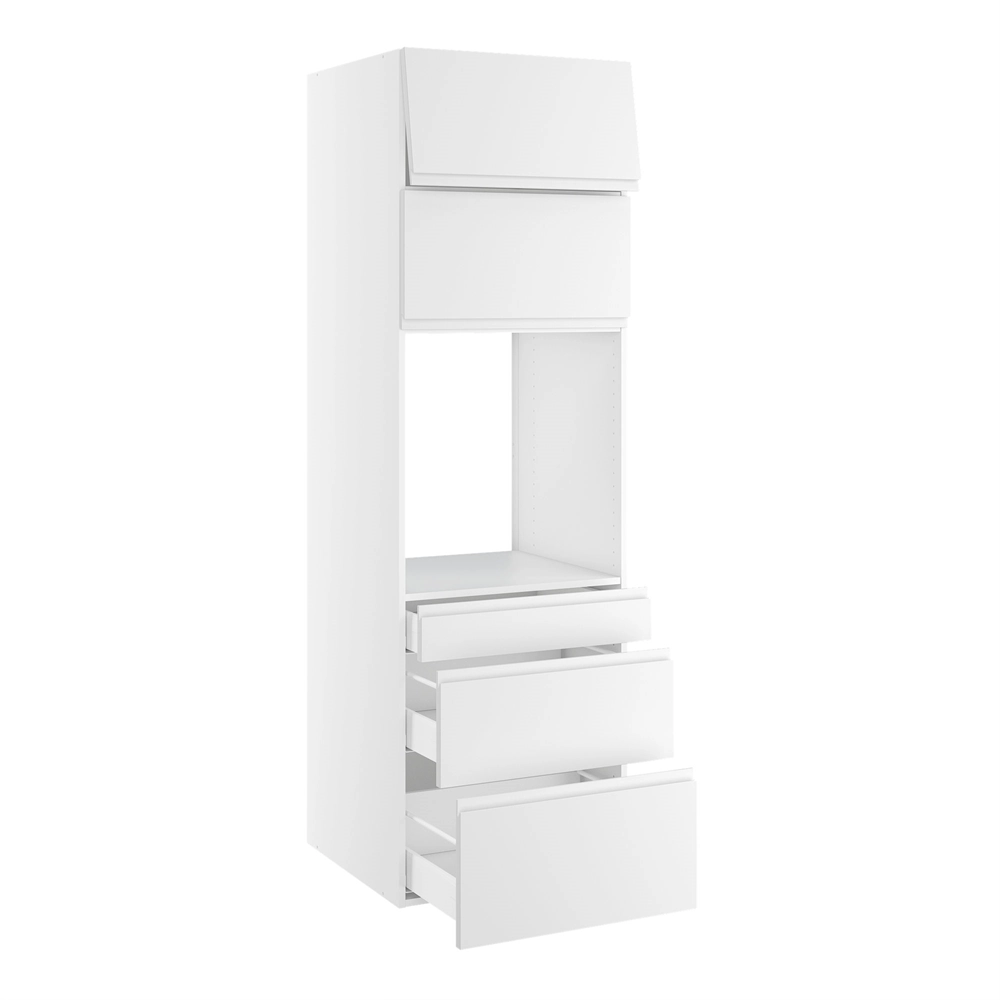 korpus for ovnsnisjemål 592x567 mm. m/3 skuffer H:316, 252 og 124, 2 toppdører H:316 H:1952 D:580 B:600