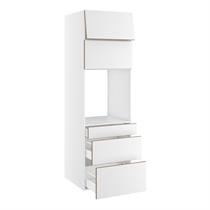 Højskab til ovn nichemål 592x567 mm. m/3 skuffer H:316, 252 og 124, 2 toplåger H:316 H:1952 D:580 B:600