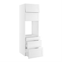 Kitchn Højskab til ovn nichemål 592x567 mm. m/3 skuffer H:316, 252 og 124, 2 toplåger H:316 H:1952 D:580 B:600