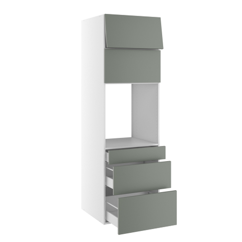 Kitchn Højskab til ovn med 3 skuffer og 2 toplåger