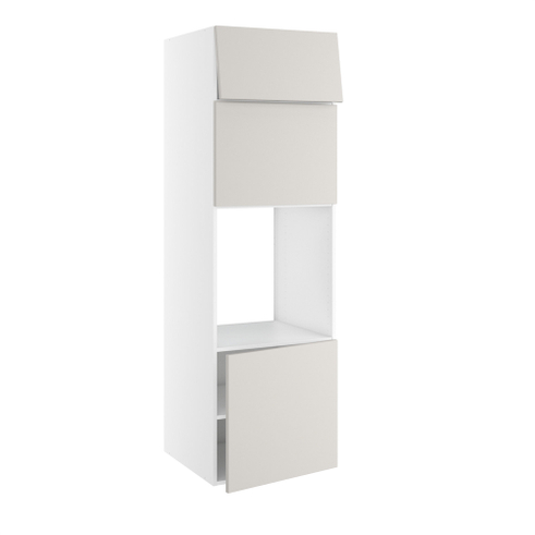 Højskab, t/ovn og micro, 572mm låge, 444mm lift door, 316mm toplåge, hul: 592mm. H:1952 B:600 D:580