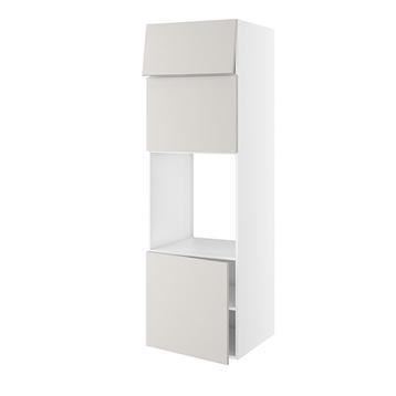 Højskab, t/ovn og micro, 572mm låge, 444mm lift door, 316mm toplåge, hul: 592mm. H:1952 B:600 D:580