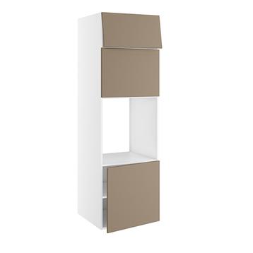 Højskab, t/ovn og micro, 572mm låge, 444mm lift door, 316mm toplåge, hul: 592mm. H:1952 B:600 D:580