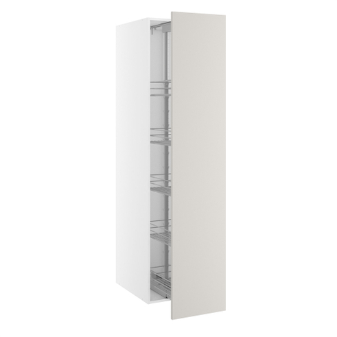 Højskab, med frontudtræk, 1 låge, m/5 kurve. H:1952 B:400 D:580