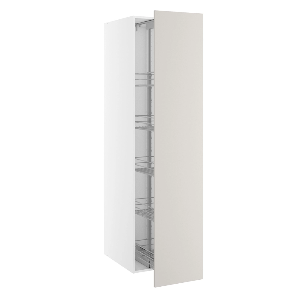 Højskab, med frontudtræk, 1 låge, m/5 kurve. H:1952 B:400 D:580