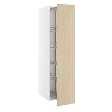 Højskab, med frontudtræk, 1 låge, m/5 kurve. H:1952 B:400 D:580