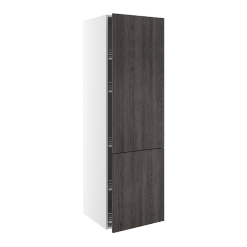 Kitchn Højskab med Kesseböhmer Tandem Solo udtræk - todelt låge