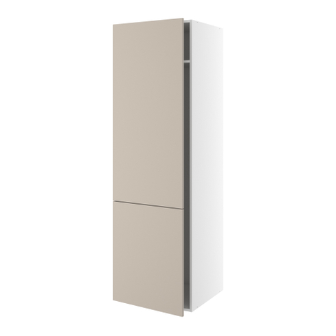 Kosteskab, 1 låge, 2-delt sammensat, 1 hylde, slangeholder, trådindsats. H:1952 B:500 D:580