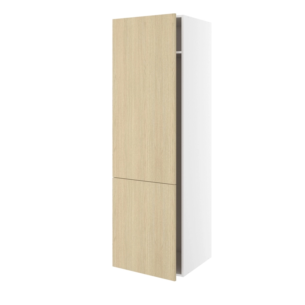 Kosteskab, 1 låge, 2-delt sammensat, 1 hylde, slangeholder, trådindsats. H:1952 B:400 D:580