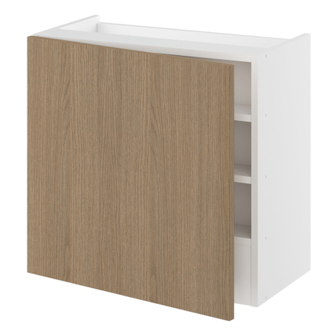 Emhætteskab, 1 låge, 3 hylder, m/aftagelig bagplade. H:576 B:600 D:320