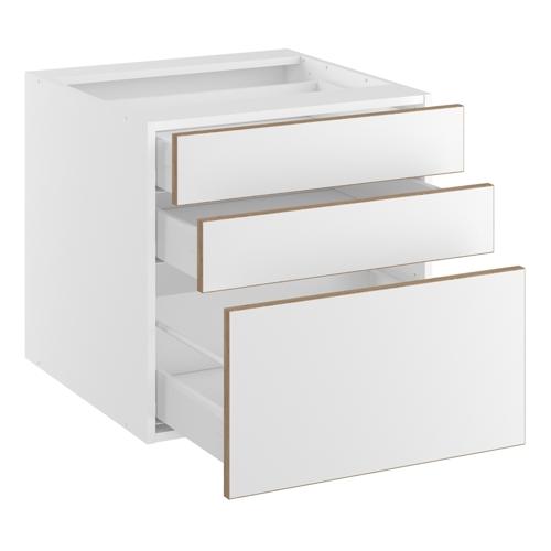 Lavt skuffeskab 3 skuffer H:576 D:580 B:400