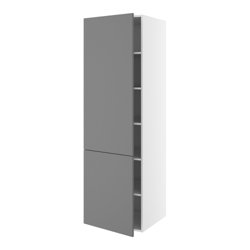 Kitchn Madskab m/5 hylder med 2-delt låge H:1952 D:580 B:400