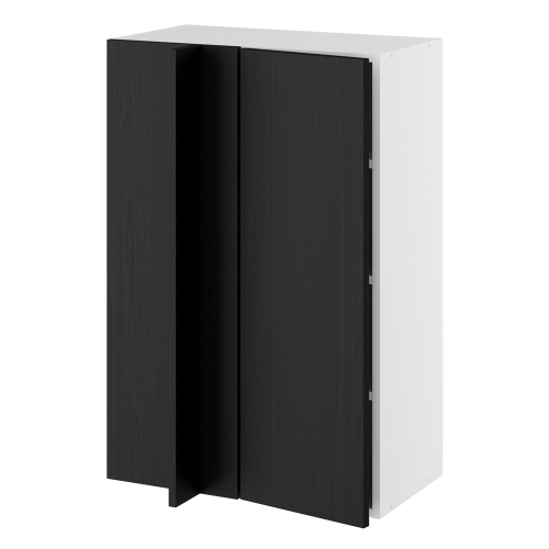 Kitchn Hjørneindstiksoverskab m/3 hylder og blændplade 340 mm (låge 296 mm. - min. 640 mm. fra væg) H:896 D:320 B:600