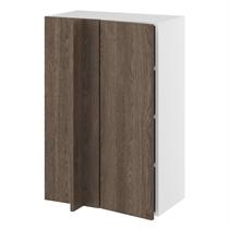 Kitchn Hjørneindstiksoverskab m/3 hylder og blændplade 340 mm (låge 296 mm. - min. 640 mm. fra væg) H:896 D:320 B:600