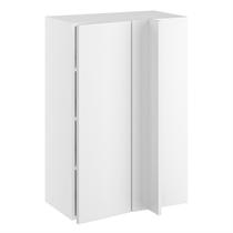 Hjørneindstiksoverskab m/3 hylder og blændplade 340 mm (låge 296 mm. - min. 640 mm. fra væg) H:896 D:320 B:600
