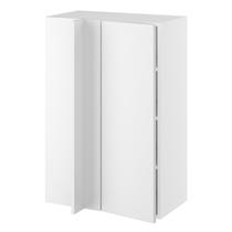Hjørneindstiksoverskab m/3 hylder og blændplade 340 mm (låge 296 mm. - min. 640 mm. fra væg) H:896 D:320 B:600