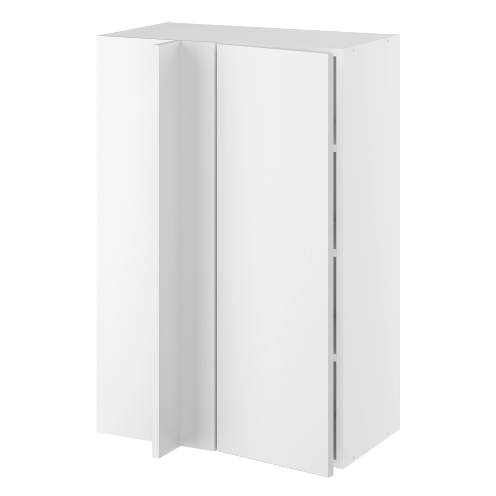 Hjørne innebygget korpus m/3 hyller og dekkplate 340 mm (dörfront 296 mm. - min. 640 mm. fra vegg) H:896 D:320 B:600