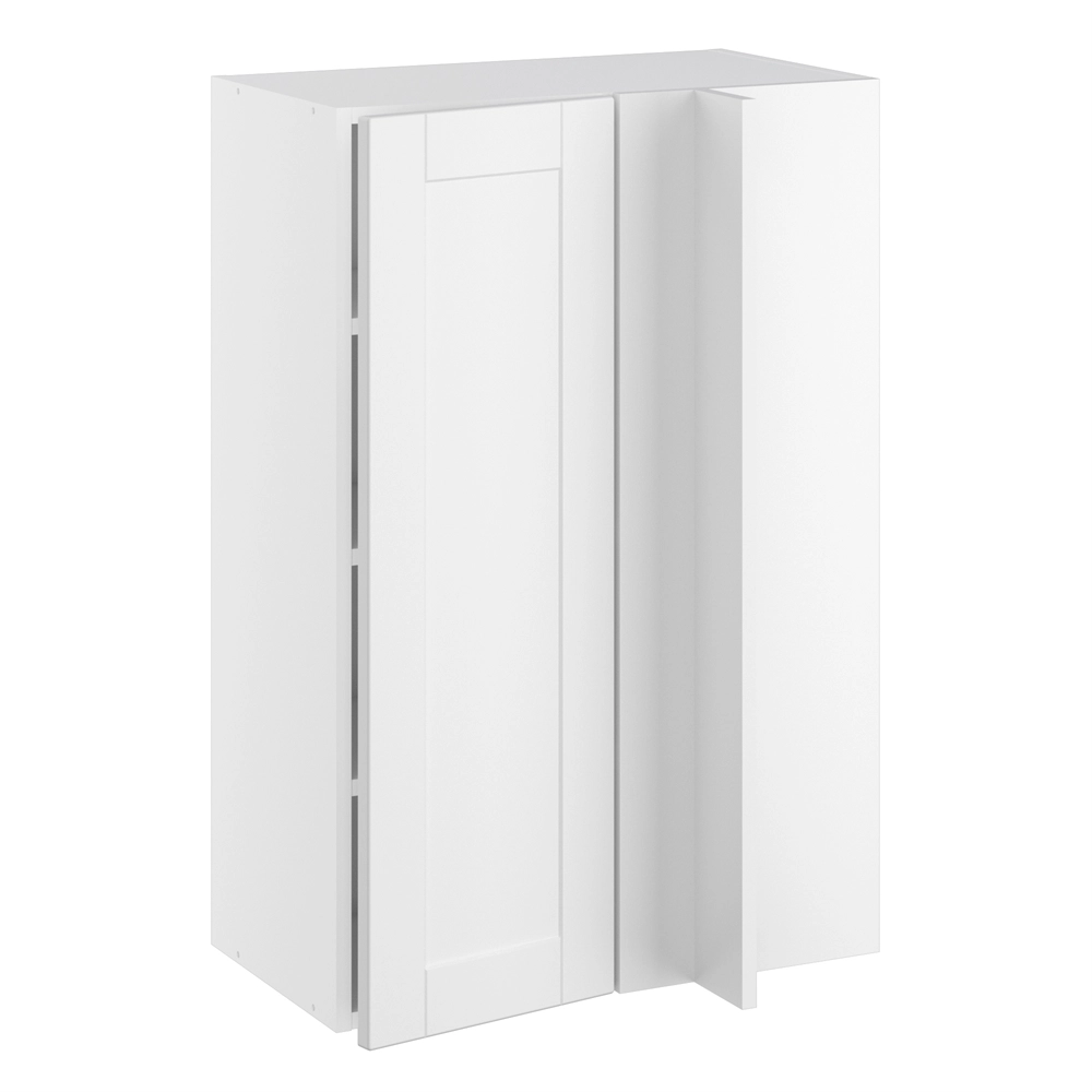 Hjørne innebygget korpus m/3 hyller og dekkplate 340 mm (dörfront 296 mm. - min. 640 mm. fra vegg) H:896 D:320 B:600
