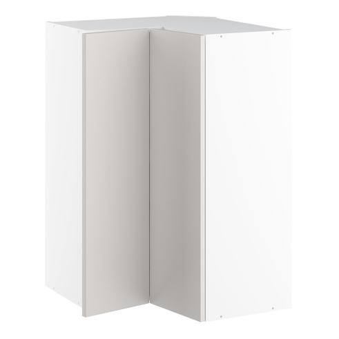 Vinkeloverskab, m/knæklåge (2 stk. B:256mm.), 3 hylder. H:896 B:600 D:320