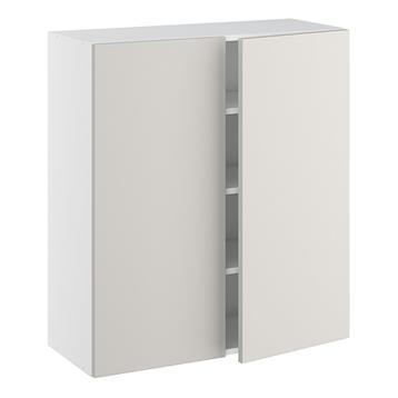 Overskab, m/dobbelt låger, 3 hylder. H:896 B:600 D:320