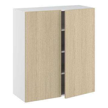 Overskab, m/dobbelt låger, 3 hylder. H:896 B:600 D:320