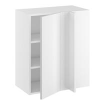 Hjørneindstiksoverskab m/2 hylder og blændplade 340 mm (låge 296 mm. - min. 640 mm. fra væg)H:704 D:320 B:600