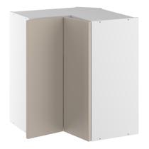 Vinkeloverskab, m/knæklåge (2 stk. B:256mm.), 2 hylder. H:704 B:600 D:320