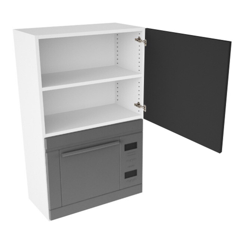 Kitchn Overskab til microovn nichemål 426x576x320 Låge H:444 + Blændstk. H:896 D:320 B:600