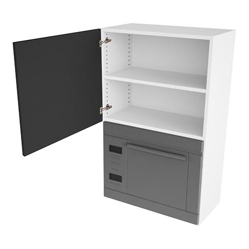Kitchn Overskab til microovn nichemål 426x576x320 Låge H:444 + Blændstk. H:896 D:320 B:600