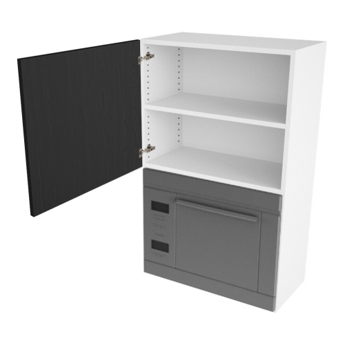 Kitchn Overskab til microovn nichemål 426x576x320 Låge H:444 + Blændstk. H:896 D:320 B:600