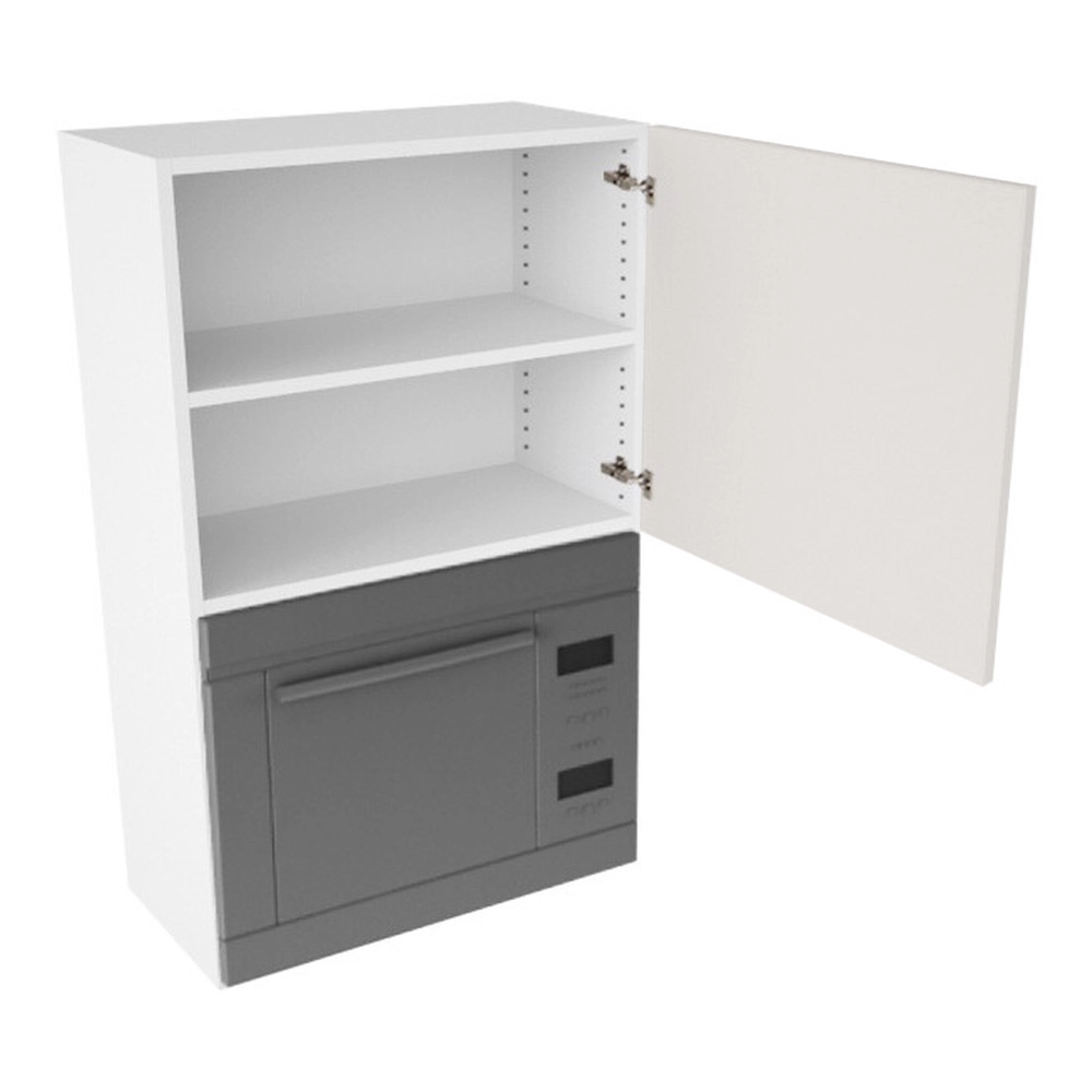 Overskab, t/microovn, 444mm låge, blændfront 96mm, hul: 426mm. H:896 B:600 D:320