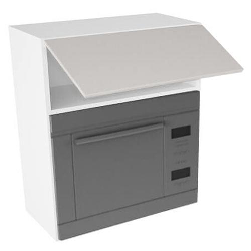 Overskab, t/microovn, 316mm toplåge, hul: 362mm. H:704 B:600 D:320