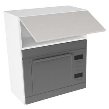 Overskab, t/microovn, 316mm toplåge, hul: 362mm. H:704 B:600 D:320