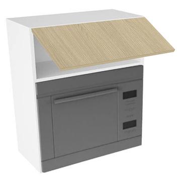 Overskab, t/microovn, 316mm toplåge, hul: 362mm. H:704 B:600 D:320