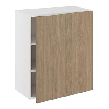 Overskab, 1 låge, 2 hylder (bund boret til 1 spot). H:704 B:300 D:320