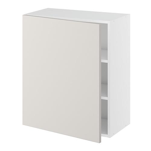 Overskab, 1 låge, 2 hylder. H:704 B:300 D:320