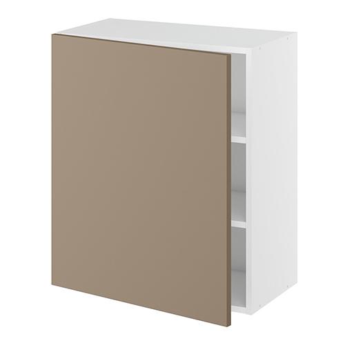 Overskab, 1 låge, 2 hylder. H:704 B:300 D:320